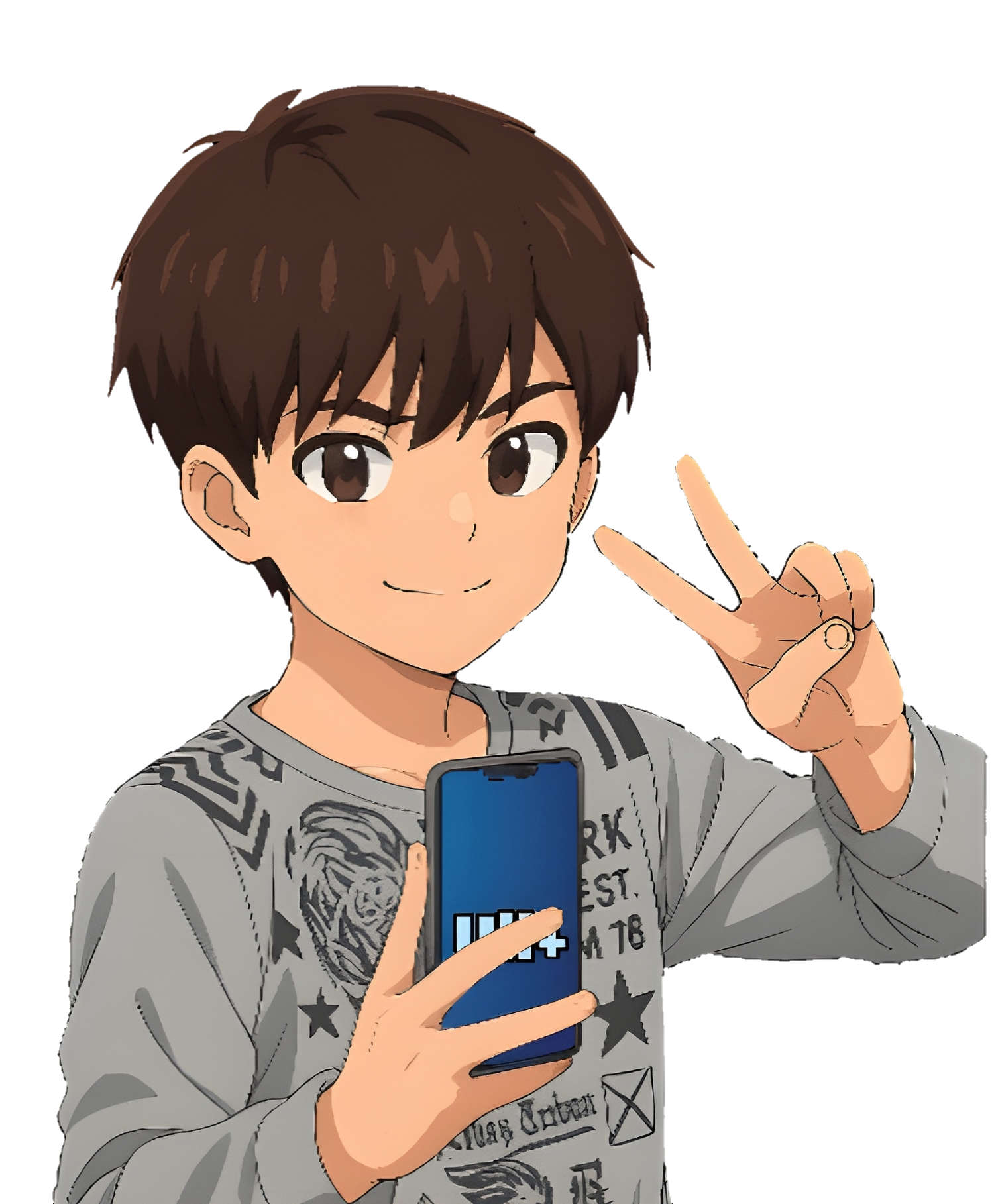 Uli anime con teléfono